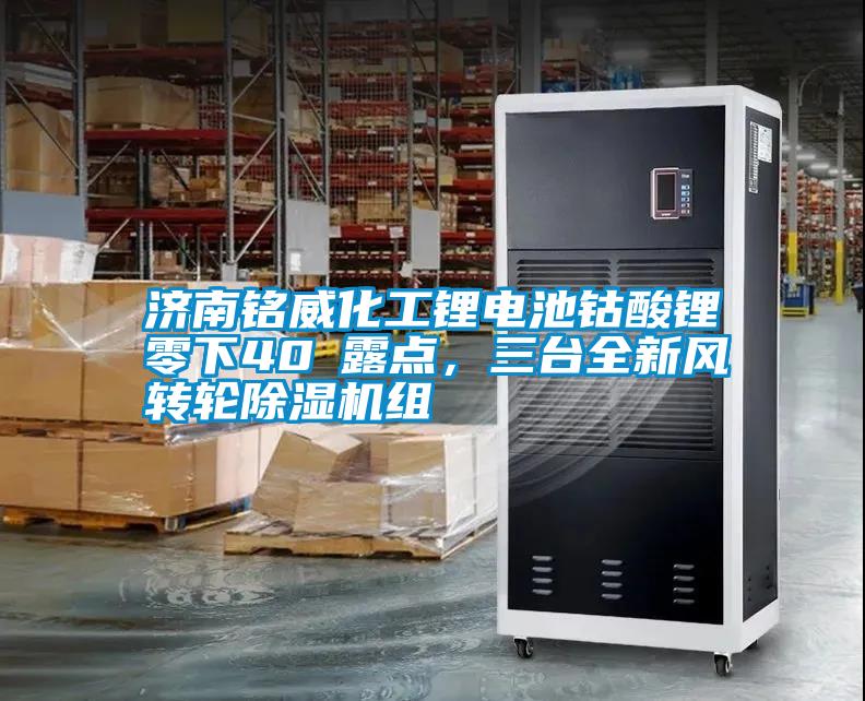 濟南銘威化工鋰電池鈷酸鋰零下40℃露點，三臺全新風轉(zhuǎn)輪除濕機組