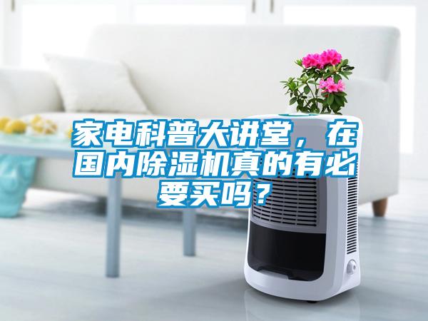 家電科普大講堂，在國內(nèi)除濕機(jī)真的有必要買嗎？