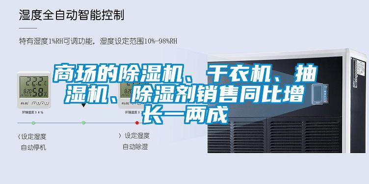 商場的除濕機(jī)、干衣機(jī)、抽濕機(jī)、除濕劑銷售同比增長一兩成