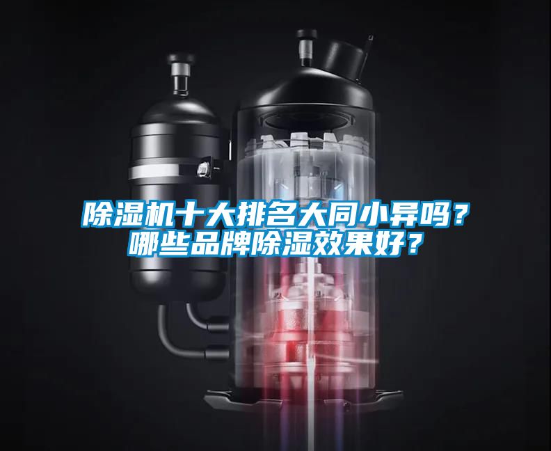 除濕機十大排名大同小異嗎？哪些品牌除濕效果好？