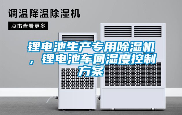 鋰電池生產(chǎn)專用除濕機(jī)，鋰電池車間濕度控制方案