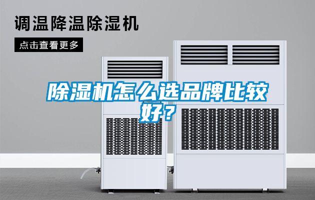 除濕機怎么選品牌比較好？